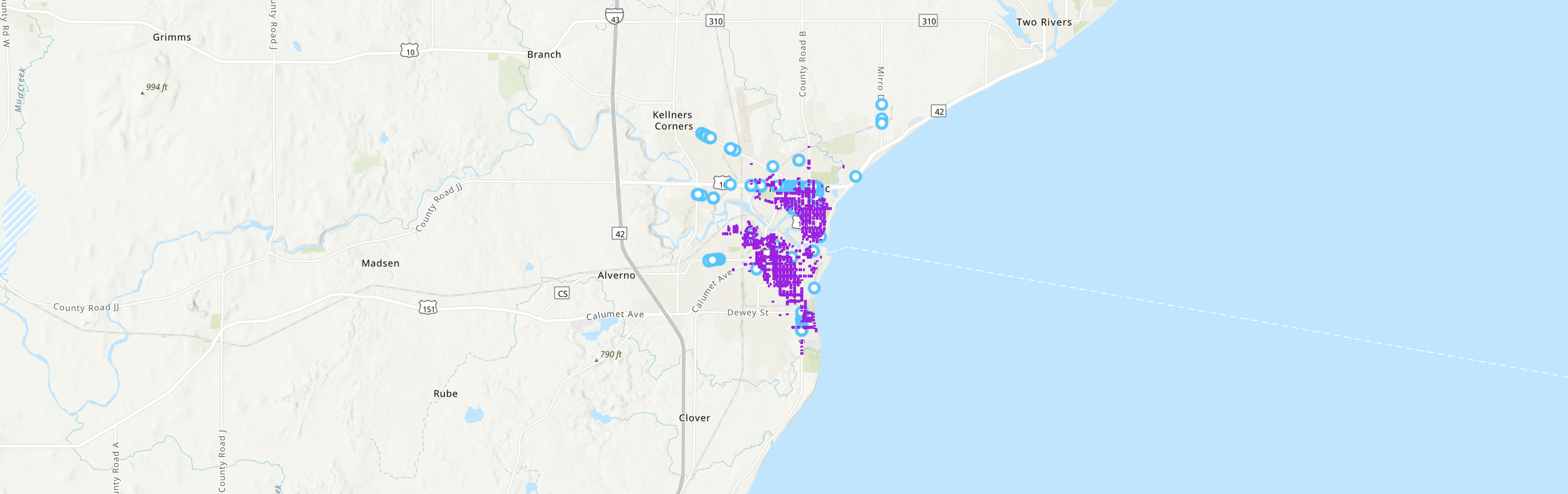 Manitowoc map